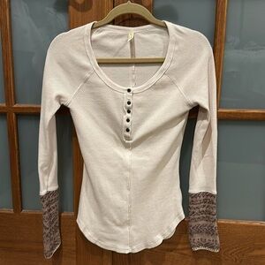 Free People Long Sleeve Henley